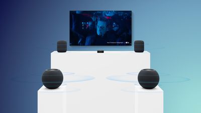 Apple TV 4K Four HomePods3