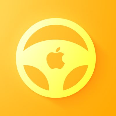 Apple car wheel icon feature yellow