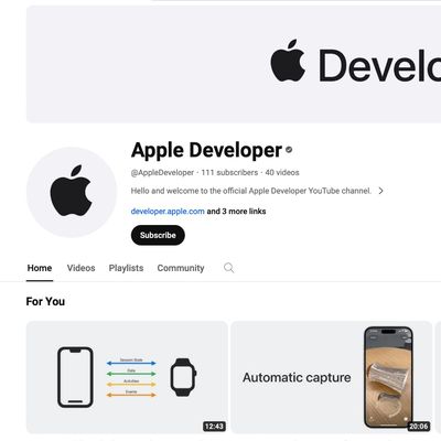 apple developer youtube