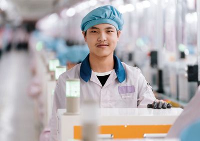 iphone production line operator china