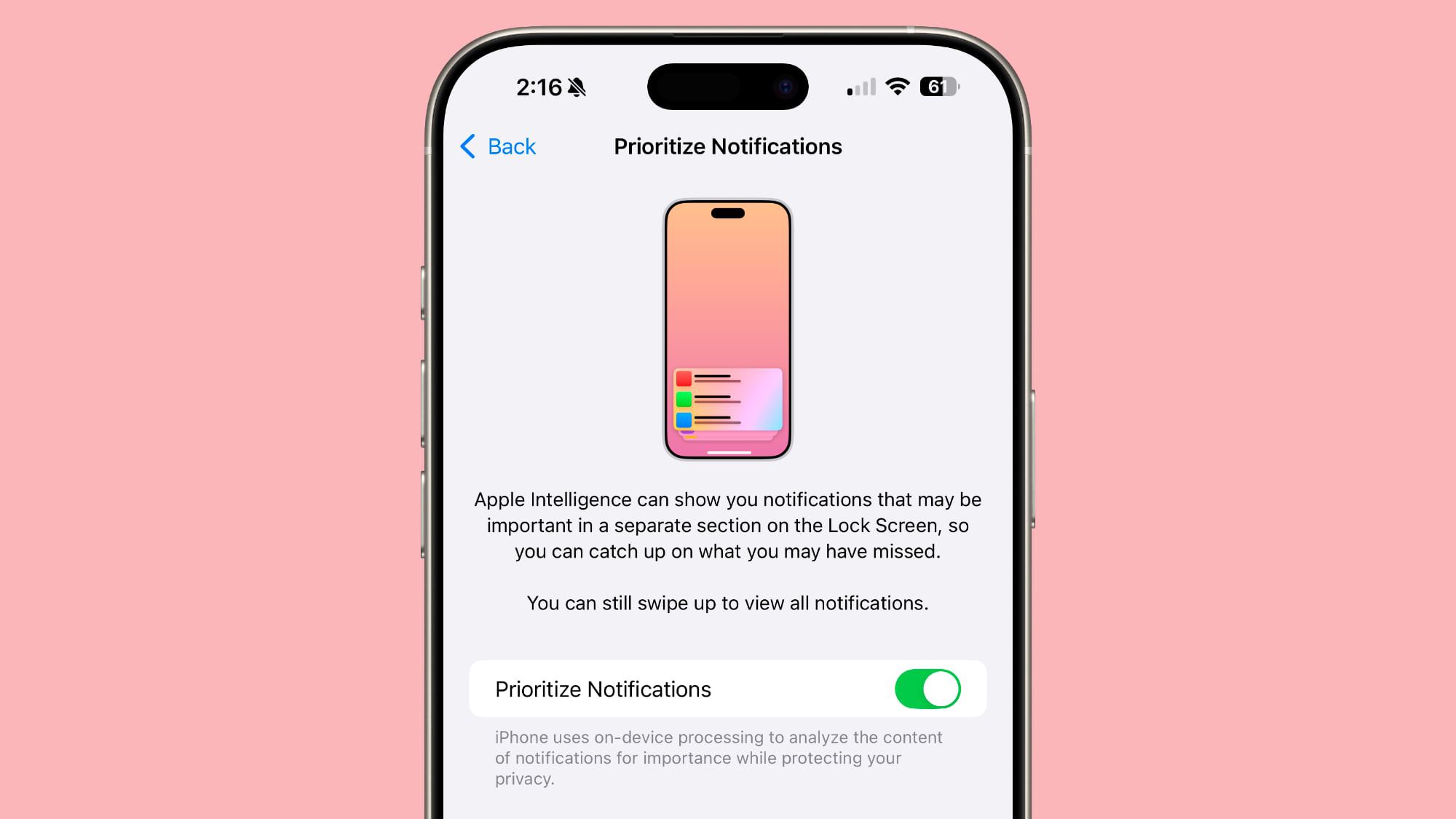 iOS 18.4 Adds Apple Intelligence Priority Notifications Feature