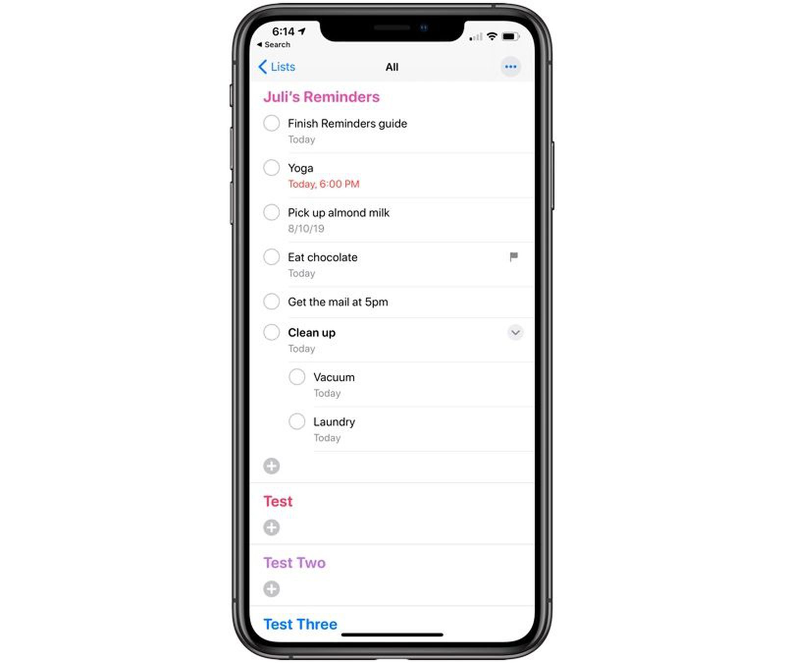Reminders Ios Ui Reminders: Complete Guide to iOS 13 - MacRumors