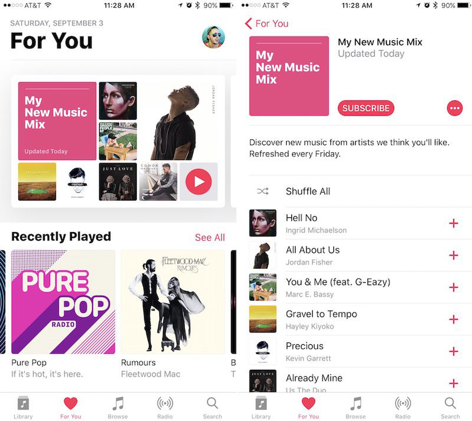 Apple Music Users on iOS 10 Beta Gain Access to Personally Curated