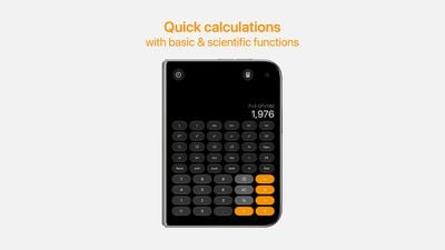 calculator front display