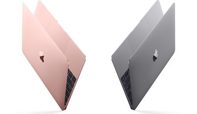 12 inch MacBook Rose Gold color