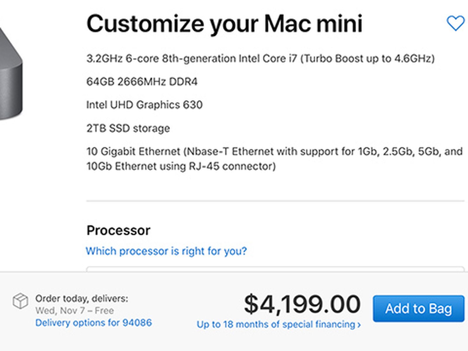 A Maxed Out Mac Mini With Full Upgrades Will Cost You $4,200 