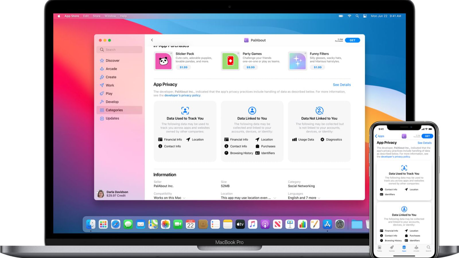 PapiWall on the Mac App Store