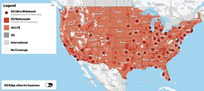 verizon 5g uw coverage map