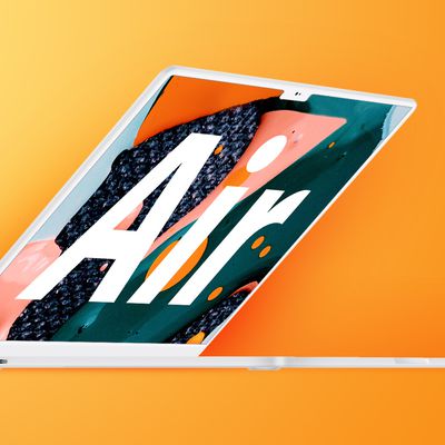 macbook air rounded mock yellow