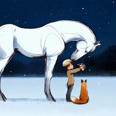 Animated Film Boy Mole Horse Big Image