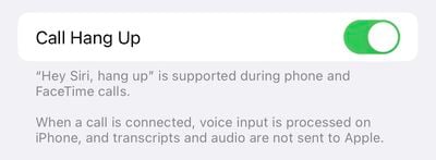 iPhone 14 Pro Siri Hang Up Call