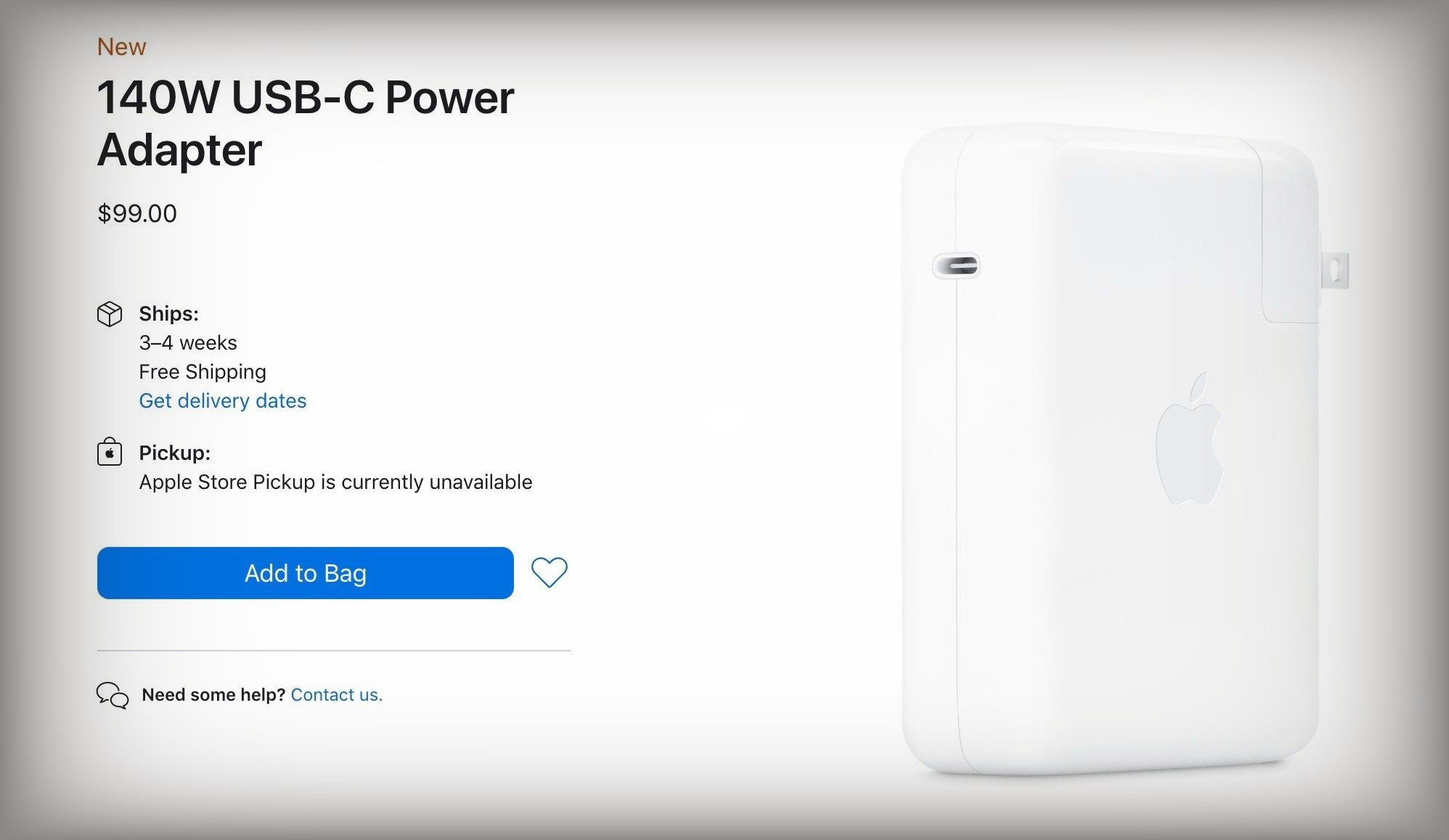 Apple's 140W Power Adapter is Company's First GaN Charger, Supports USB-C Power Delivery 3.1