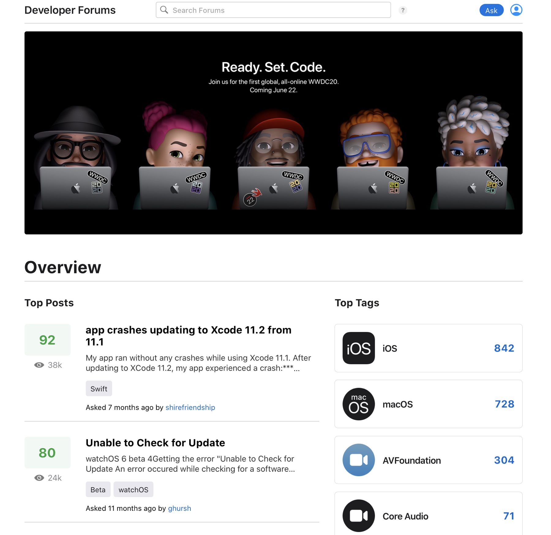 Apple's Redesigned Developer Forums Launch Ahead of WWDC - MacRumors