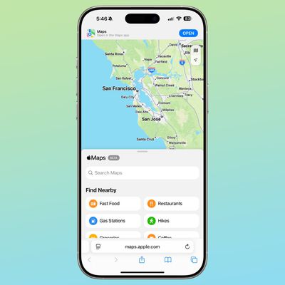 apple maps web iphone