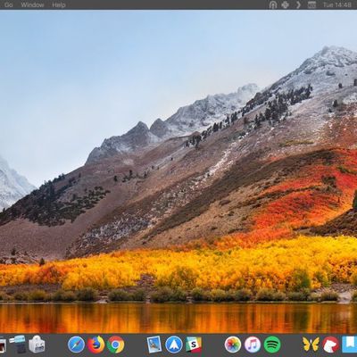 using spaces to arrange dock apps