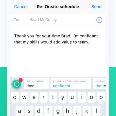 grammarly ios keyboard