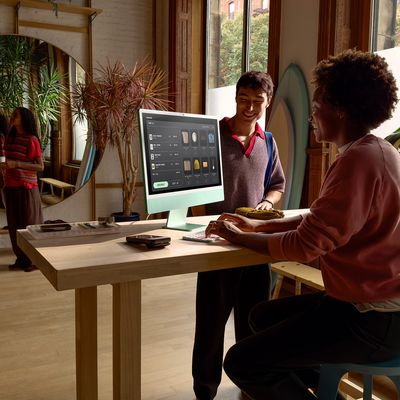 Apple iMac M4 lifestyle business storefront