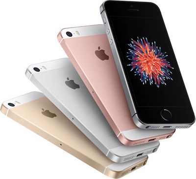iPhone SE four colors