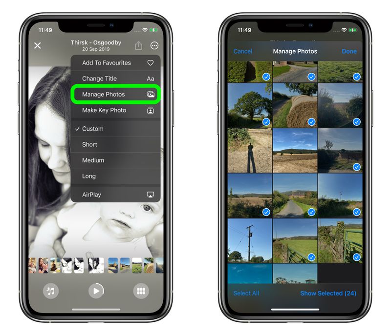 iOS 15: How to Select the Images That Appear in a Photos Memory - MacRumors