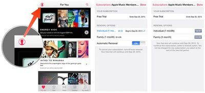 Apple Music Auto Renewal
