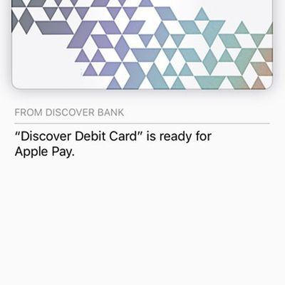 discover debit apple pay