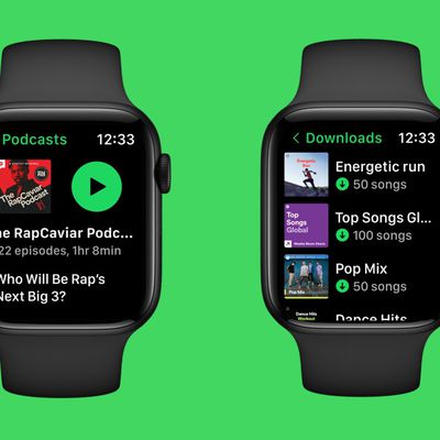 Spotify Apple Watch App 2022 Redesign