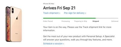 iphone xs max shipped 2