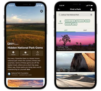 national parks maps app store