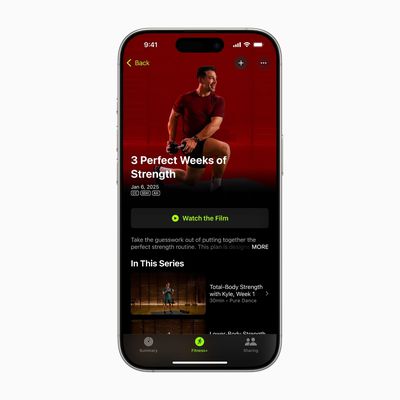 apple fitness plus strength training