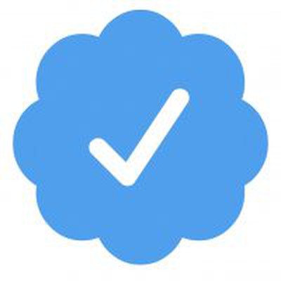 La marca de verificación de verificación de Twitter está llena