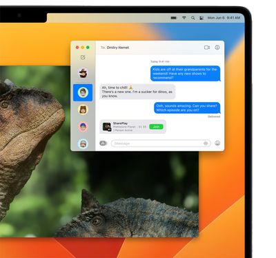 macos ventura messages shareplay