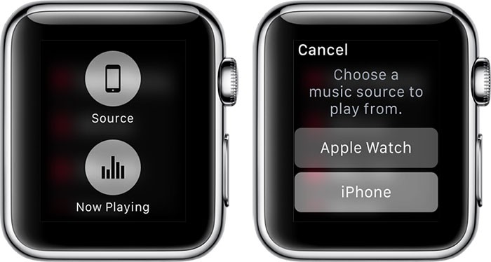 how to play music from apple watch without headphones