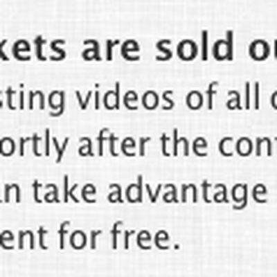 wwdc 2012 sold out