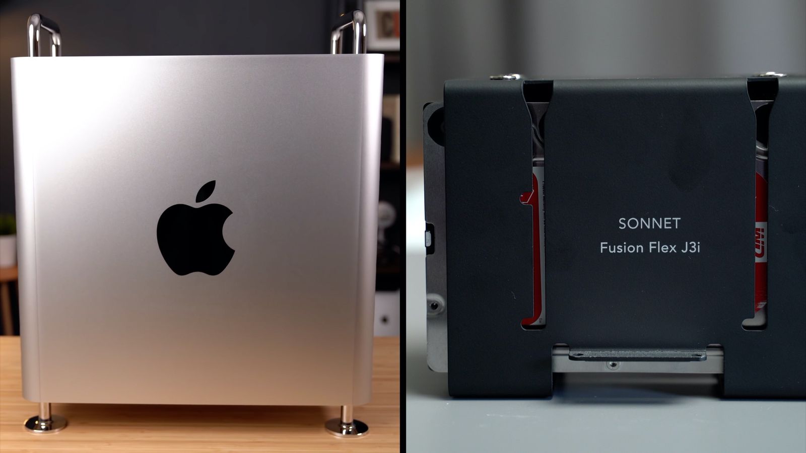 Macデスクトップ Sonnet Fusion Flex J3i 2019 Mac Pro 2019 Fusion Flex J3i (3-drive mounting system for 2019 or 2023 Mac Pro
