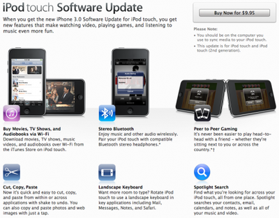 Iphone 3 0 Update For Ipod Touch Page Appears In Itunes Not Yet Functional Updated Macrumors If a message asks to temporarily remove apps because the software needs more space for the update, tap continue or cancel. macrumors