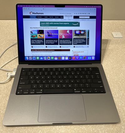 new 14 inch macbook pro front