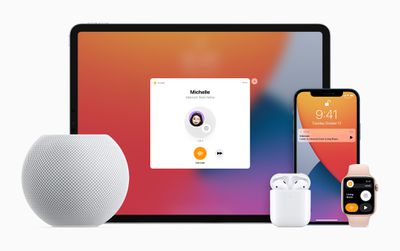 Apple HomePod mini iPad iPhone applewatch airpods intercom