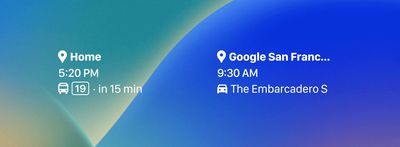 Google Maps Lock Screen Widget