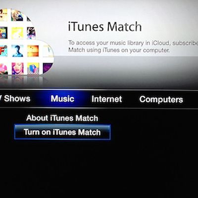 apple tv itunes match menu