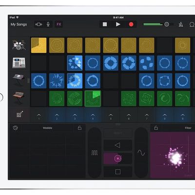 garageband 10.1 waveforms