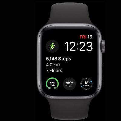 apple watch face steps count