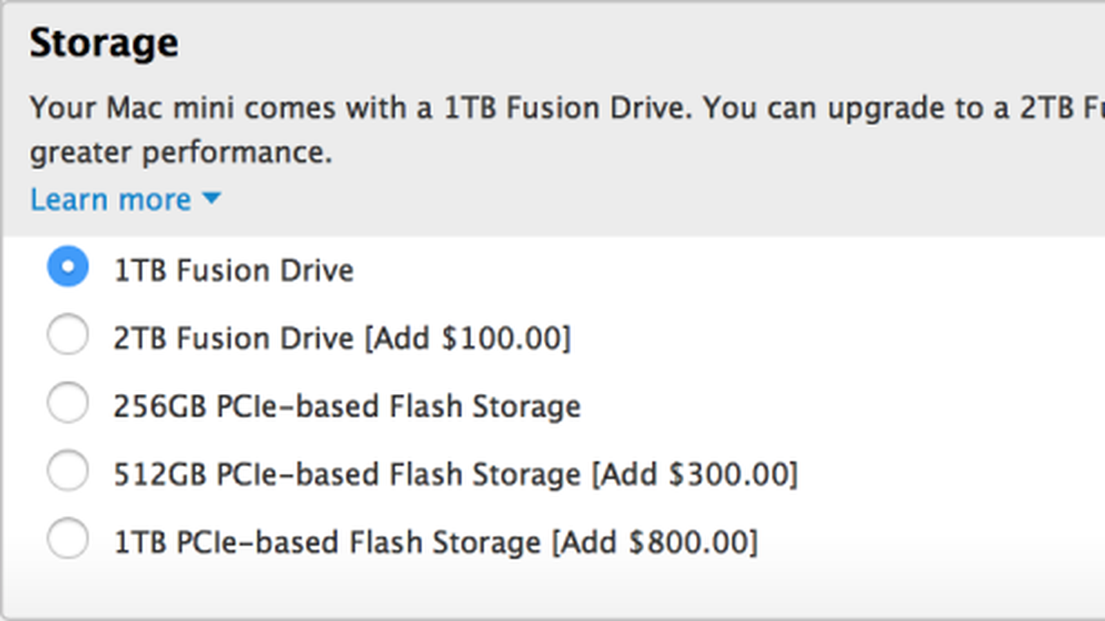Late 2014 Mac Mini Gained Option for 2TB Fusion Drive in December