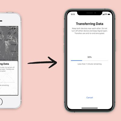 ios device transfer signal