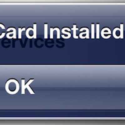 no sim card installed