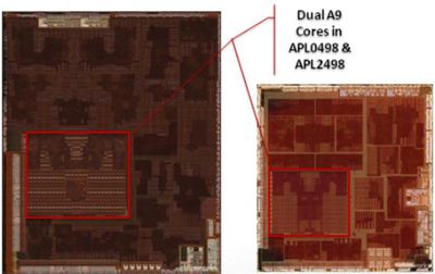 dual a9 cores a5