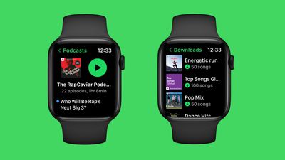 طراحی مجدد Spotify Apple Watch 2022
