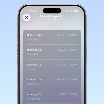 ios 26 call history