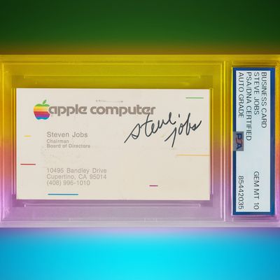 Steve Jobs Business Card Feature 6 Colors