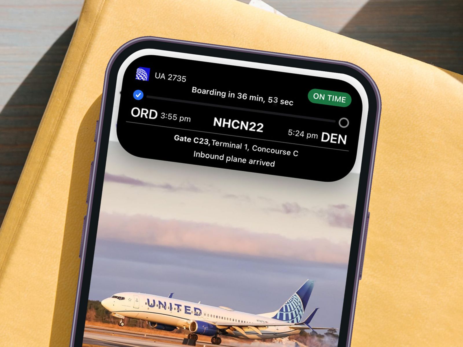 United Airlines Adds Live Activities and Dynamic Island Support