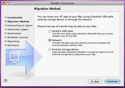 parallels transporter